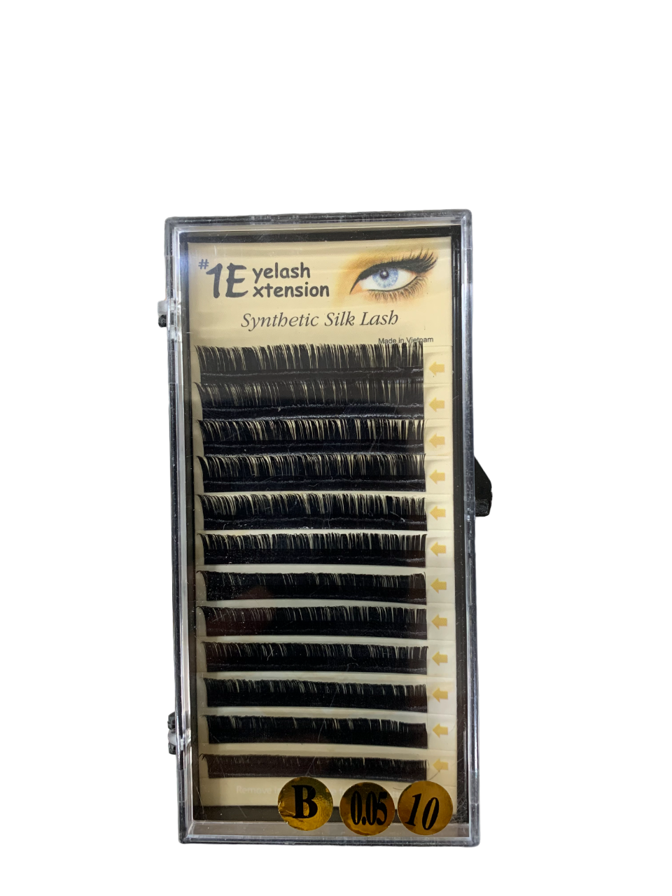 1E Eyelash Extension Synthetic Silk Lash B-0.05-10